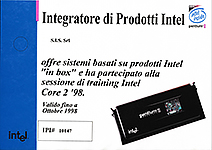Intel Product Integrator 1998 Intel Product Integrator 1998